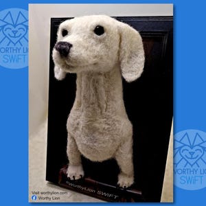 SWiFT Dog: 107 | Dachshund | Portrait | Needle Felting