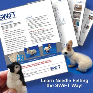 Libro de fieltrado con aguja SWiFT y dos proyectos gratuitos en formato PDF.