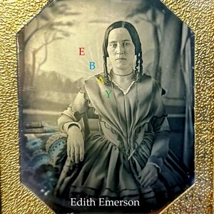 LIDIAN EMERSON & Kinder / Frau und Kinder von Ralph Waldow Emerson (X3) Daguerreotypien Bild 5