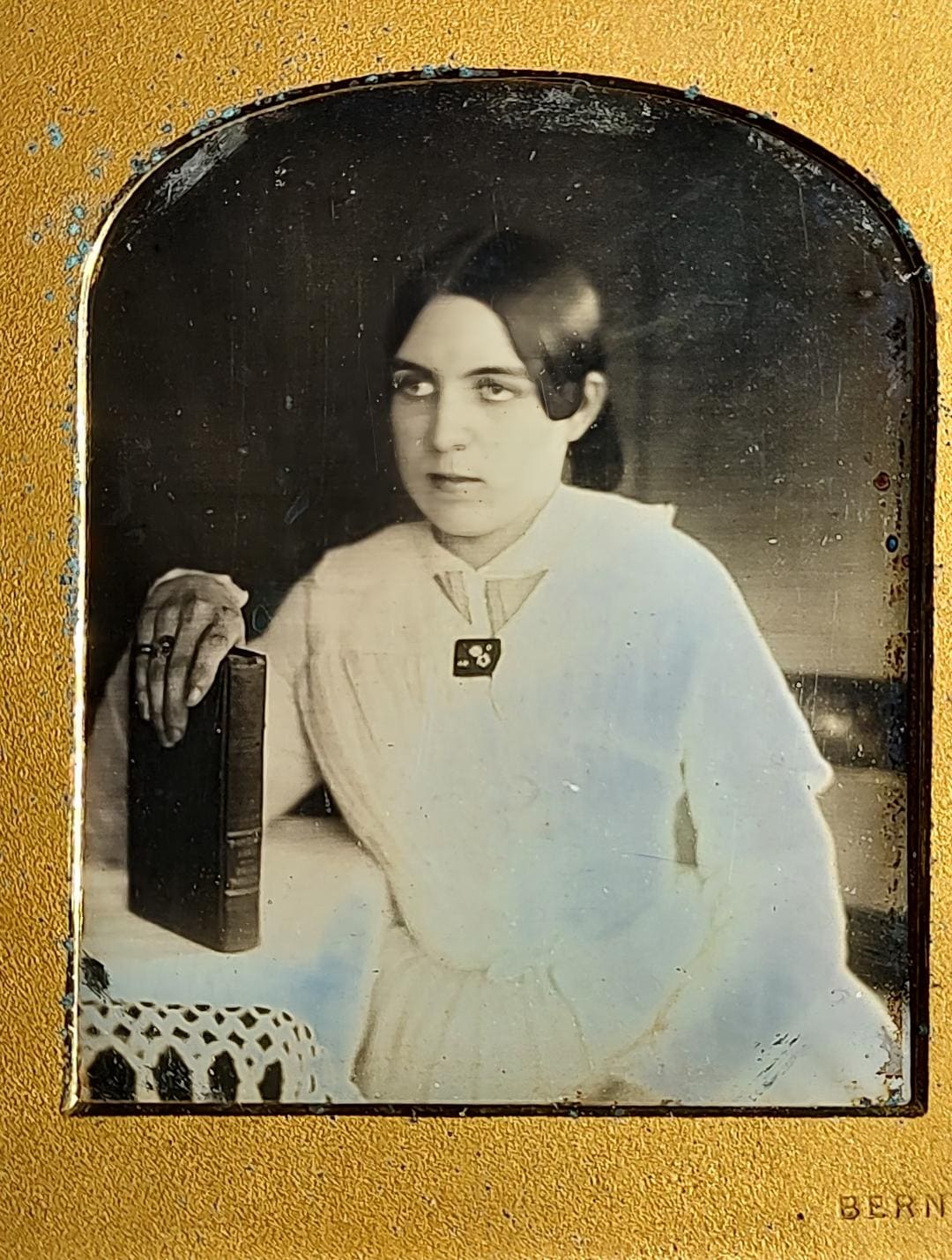 1/6 Daguerreotypie einer Frau (Poes Frau?) c. 1842 VOLLKASTEN