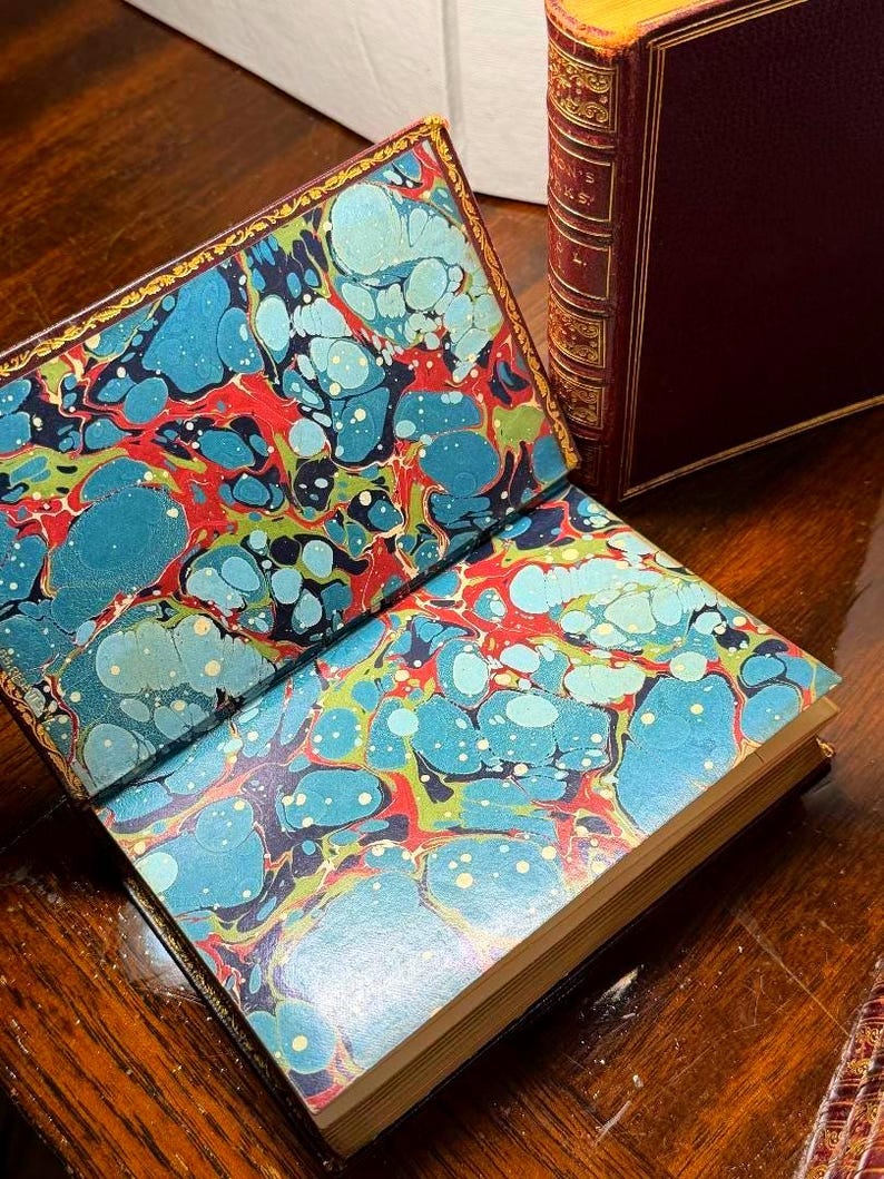 The POETICAL WORKS of Lord BYRON C.1873 in 8 Volumes / Fine Leather ...