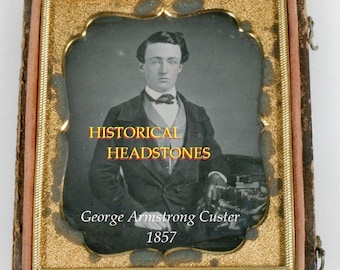 GEORGE ARMSTRONG CUSTER  1/6th Daguerreotype, c.1857   West Point Entry!  Forensic Evidence!