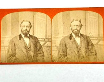 Generale di brigata Lewis Benedict 73° Guerra civile di New York Claflin Stereoview