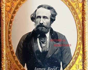 Ambrotype of James Frazier Reed circa 1857  Rare!