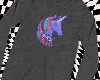 Adult Unicorn Shirt, Funny Unicorn T-shirt, Pastel Goth Shirt, Magical Tee, Sarcastic Shirts for Women, Witchy Clothing, Witchy Gifts