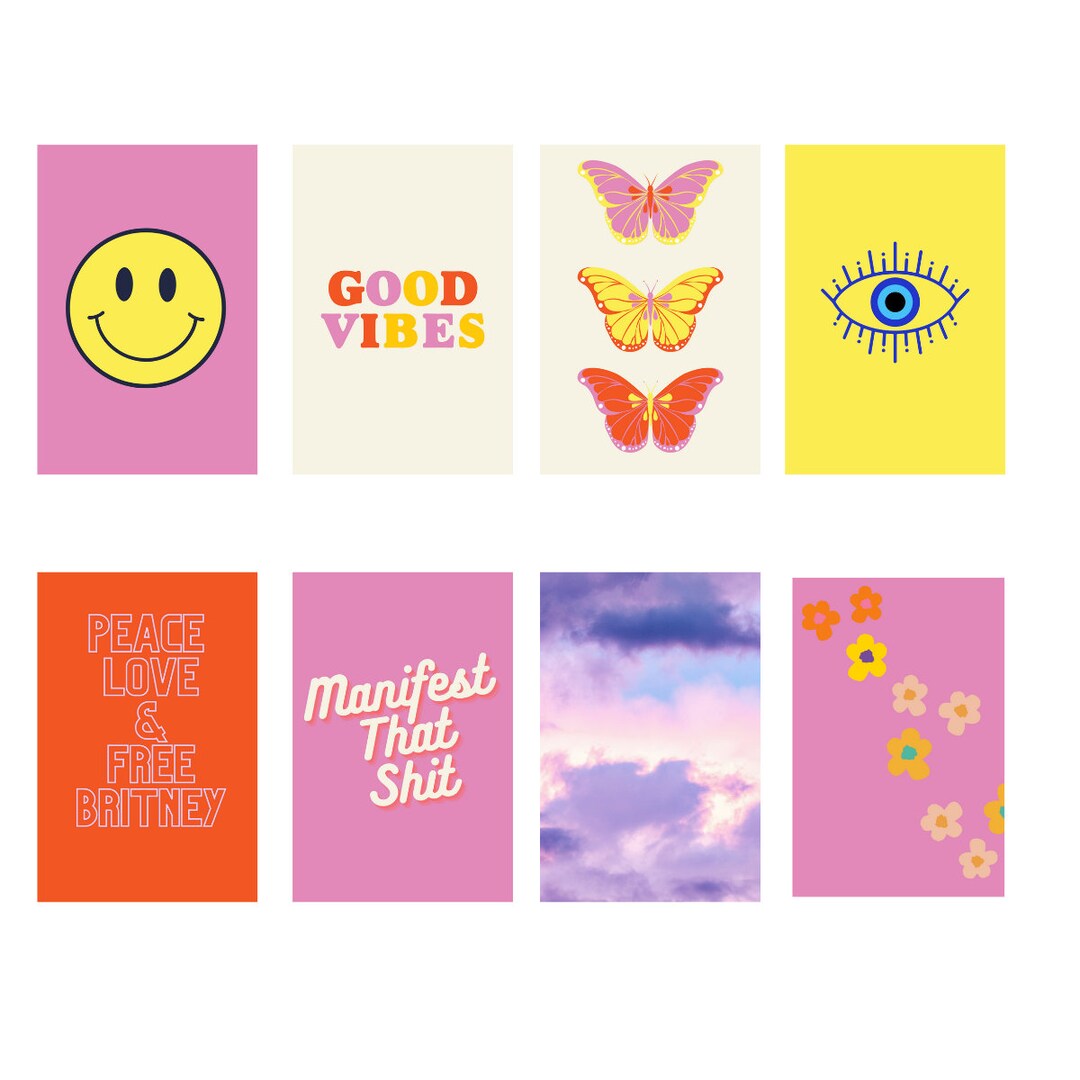 Gallery Wall Set Downloadable Art Prints Dorm Decor Set Etsy