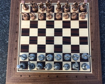 Elegant Chess Set, Chess Set Board, Chess Board, Gift for Him,Handmade Chess Board , Chess for Adults, Valentine's Day Gift,Christmas Gifts