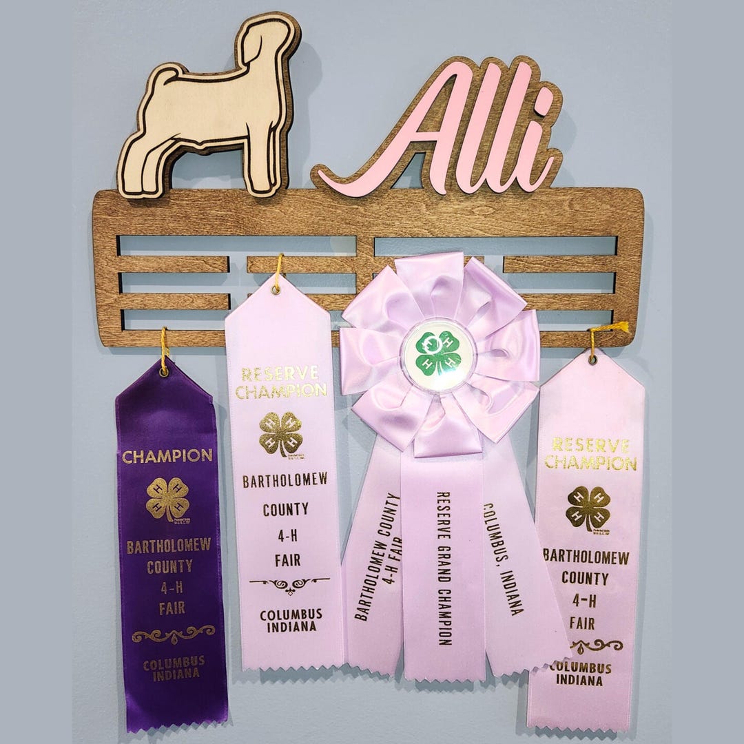 Personalized Goat 4-H Ribbon Display- Livestock Projects - Etsy