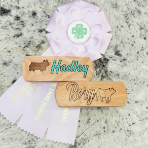 Personalized Livestock Show Brush, show pig brush, Face Brush, 4H brush
