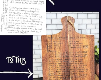 Engraved Acacia Wood Cookbook Stand: Personalized Recipe Gift