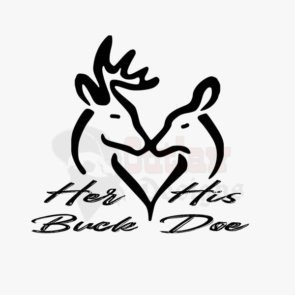 Her Buck His Doe Decal