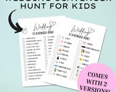 Wedding Scavenger Hunt For Kids | Wedding Reception Scavenger Hunt Printable | Kids Scavenger Hunt For Weddings | Wedding Treasure Hunt