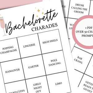 Charadas de despedida de solteira | Jogo de charadas para despedida de solteira | Jogo para imprimir charadas de chá de panela
