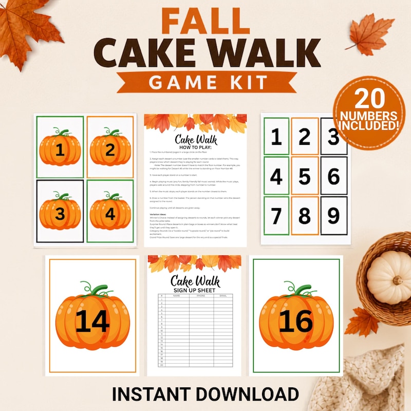 Cake Walk Game Church - Etsy UK
