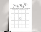 Bridal Bingo Bridal Shower Game, Wedding Shower Gift Bingo Game, Bridal Shower Gift Bingo, Guess The Gift Games, Bridal Shower Gift Game