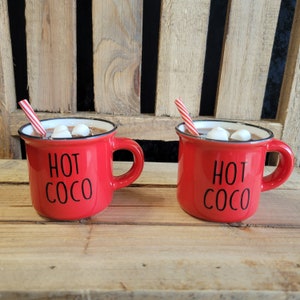 Hot Cocoa Faux Mugs