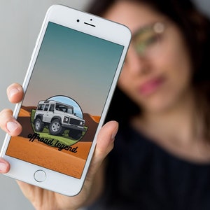 Land Rover Defender 110  4 Wheel Drive Phone Wallpaper - Digital Download