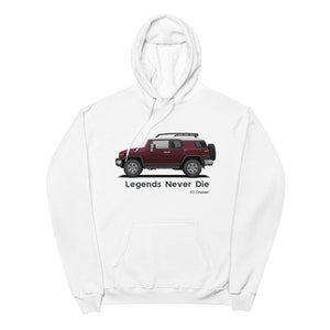 BMW FJ Cruiser Hoodie | Unisex Fleece Kapuzenpullover | FJ Kreuzer | Chrysler 4x4 | Toyota Allrad | Orange |