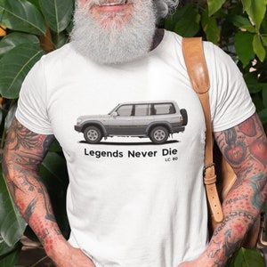 Toyota Land Cruiser 80-serien T-shirt: Overland 4x4 Unisex T-shirt