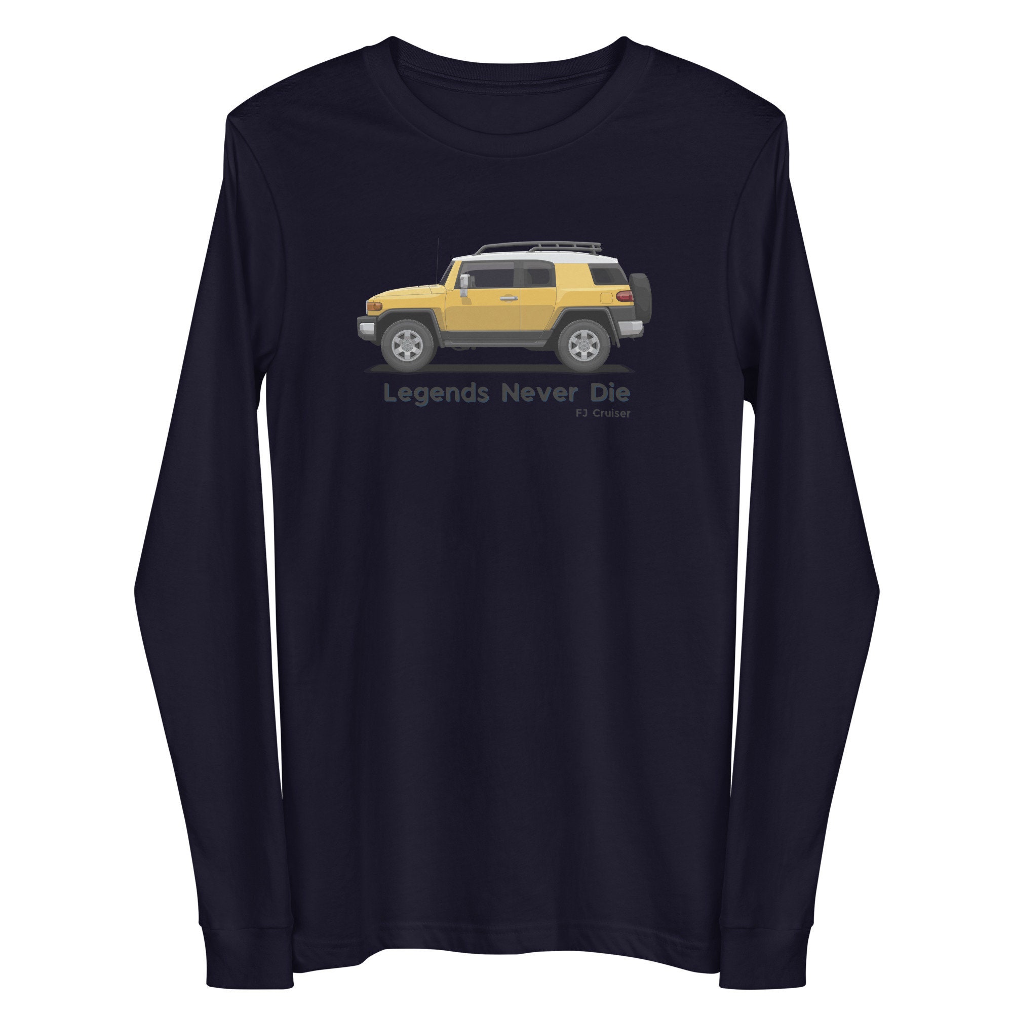 Toyota FJ Cruiser Long Sleeve Tee: Yellow 4x4 Legend - Etsy