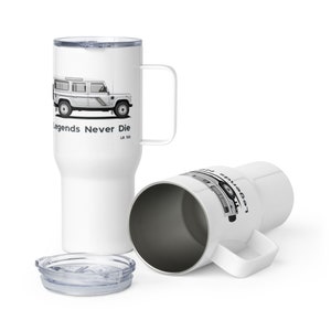 Land Rover Defender 110 Travel Mug: Camping Mug with Handle