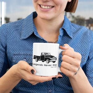 Chevrolet 3100 Coffee Mug | Ceramic Chevrolet Pick Up Gift Mug | Camping Gear | Ceramic Coffee Mug | Chevy Gifts