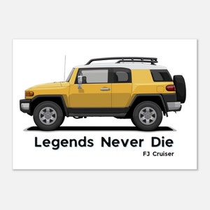 Póster de papel semibrillante clásico de Toyota FJ Cruiser / Póster de Toyota FJ Cruiser / Regalo del día de San Valentín