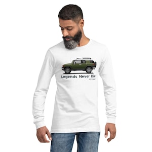 FJ Cruiser Army Green | Toyota FJ Cruiser | Land Cruiser FJ Cruiser | Orange | Unisex Long Sleeve Tee