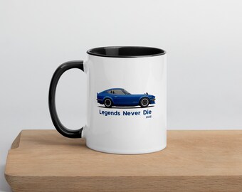 Nissan 240z Ceramic Mug with Color Inside | Datusn 240Z | Datsun Fairlady | JDM Sports |