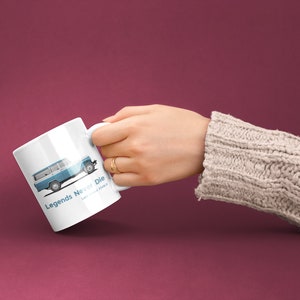 Toyota Land Cruiser FJ45LV Ceramic Mug with Color Inside | Land Cruiser FJ Mug | Toyota Coffee Mug | Toyota FJ Mug | FJ Cruiser