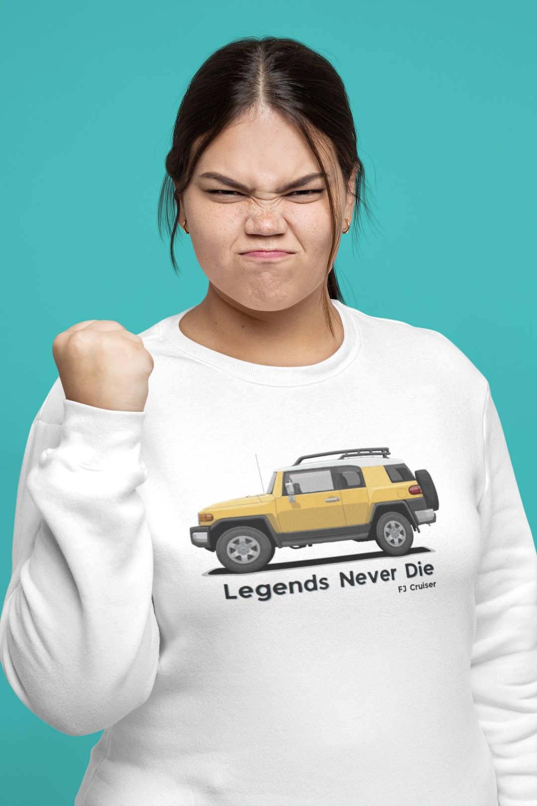 Toyota FJ Cruiser Sweatshirt: Yellow 4x4 Legend - Etsy