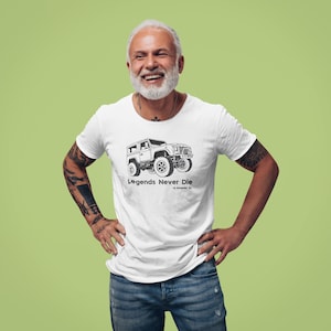 Land Rover Defender 90 series | Unisex t-shirt | Land Rover 90 Gift | Overlander Gift |  Land Rover - Black