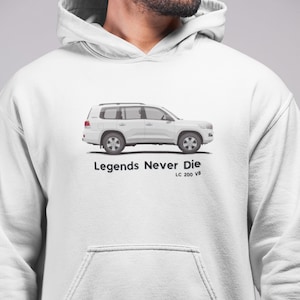 Beide Modelle aus den 70er Jahren Unisex Fleece Kapuzenpullover | BMW Hoodie | Land Cruiser 4wd | Toyota
