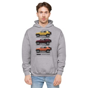 BMW FJ Cruiser Hoodie | Unisex Fleece Kapuzenpullover | FJ Kreuzer | Chrysler 4x4 | Toyota Allrad |