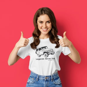 Toyota Land Cruiser FJ40 | Outdoor Camping T-Shirt | Retro Klassischer BMW FJ40 | FJ Kreuzer | Klassischer BMW FJ