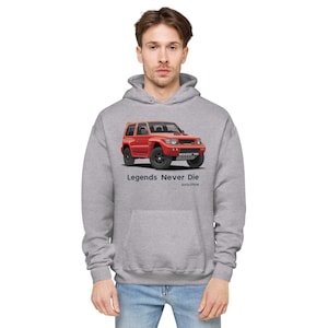 Mitsubishi Montero Evolution 4x4 | Mitsubishi Pajero Evolution | Mitsubishi Pajero Unisex fleece hoodie