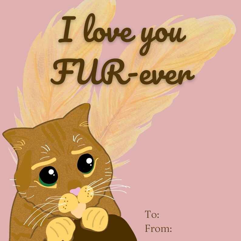 Puss in Boots Kids Valentine Card Pack Printable Valentines for Classmates Shrek Puss in Boots