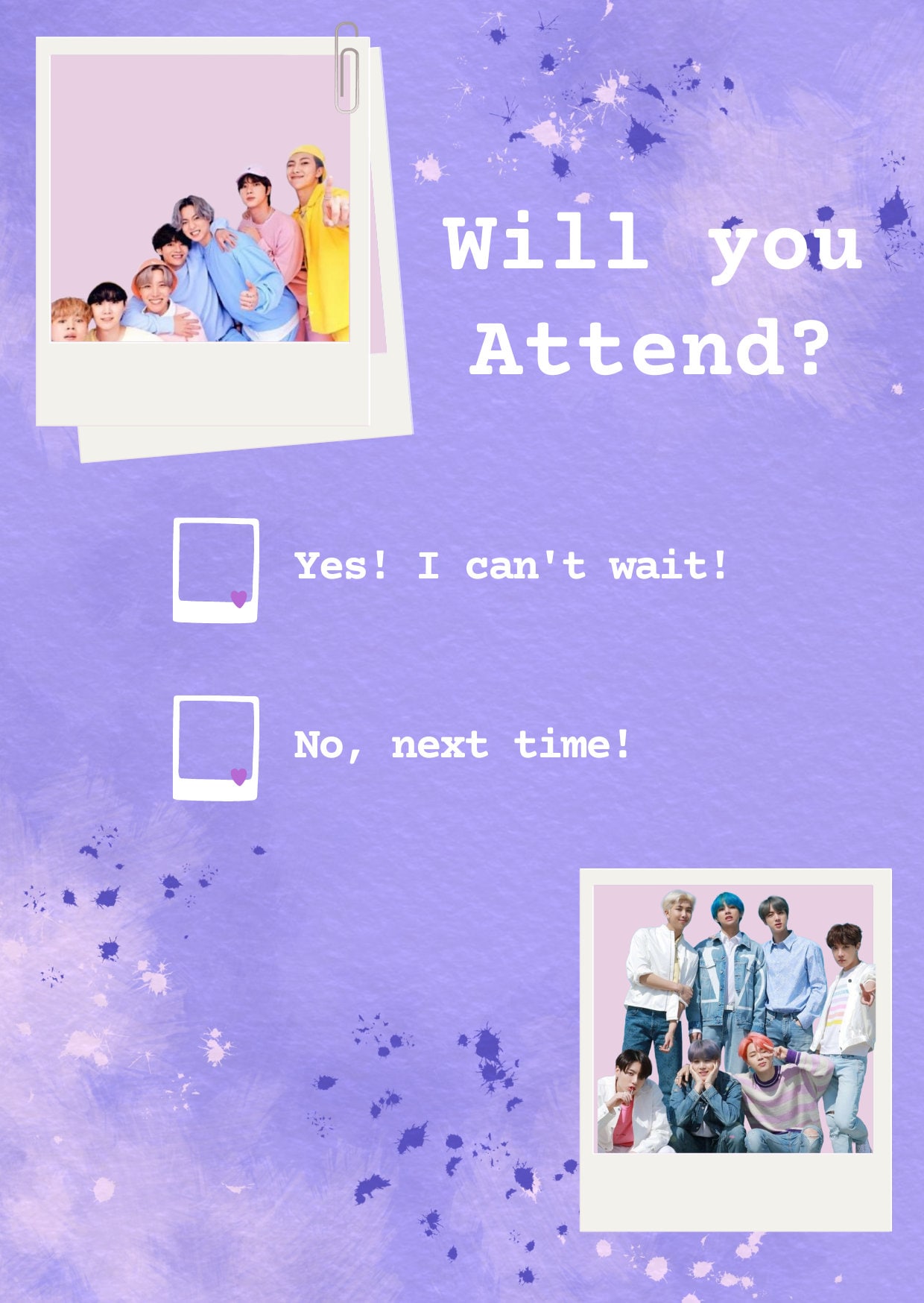 BTS Ticket Themed Birthday Party Invitation Template | Instant Digital ...