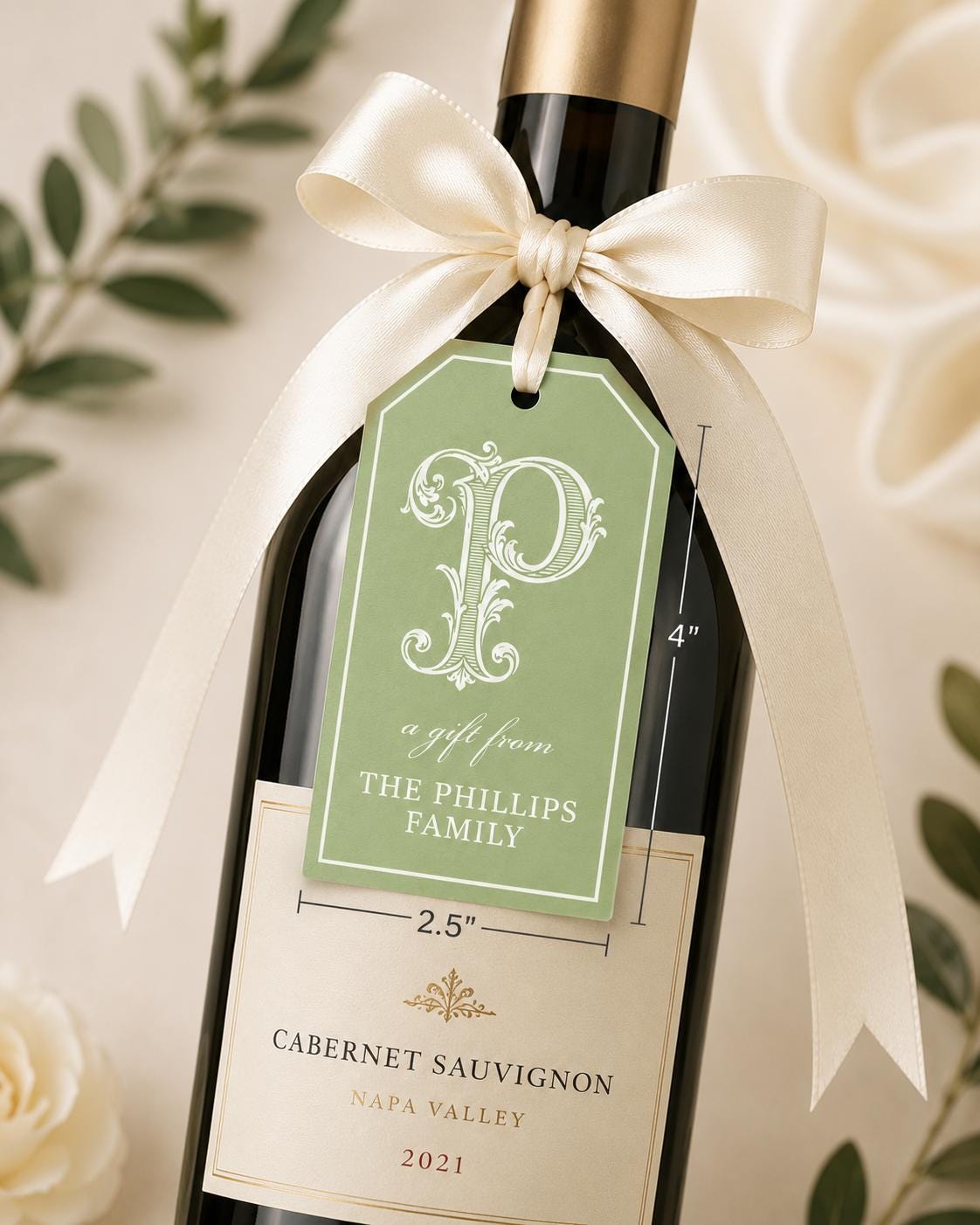 Personalized Gift Tags, Custom Tags, Monogram Gift Tag, Wedding Favor ...