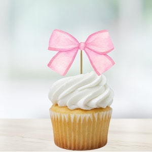Décoration pour cupcakes sur le thème du noeud