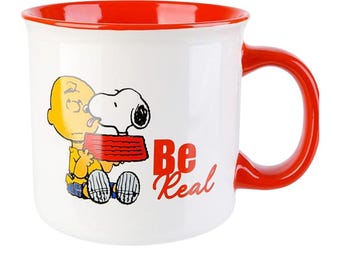 Vintage 1958 Snoopy “pedal Power” Mug by Fire-king / Anchor
