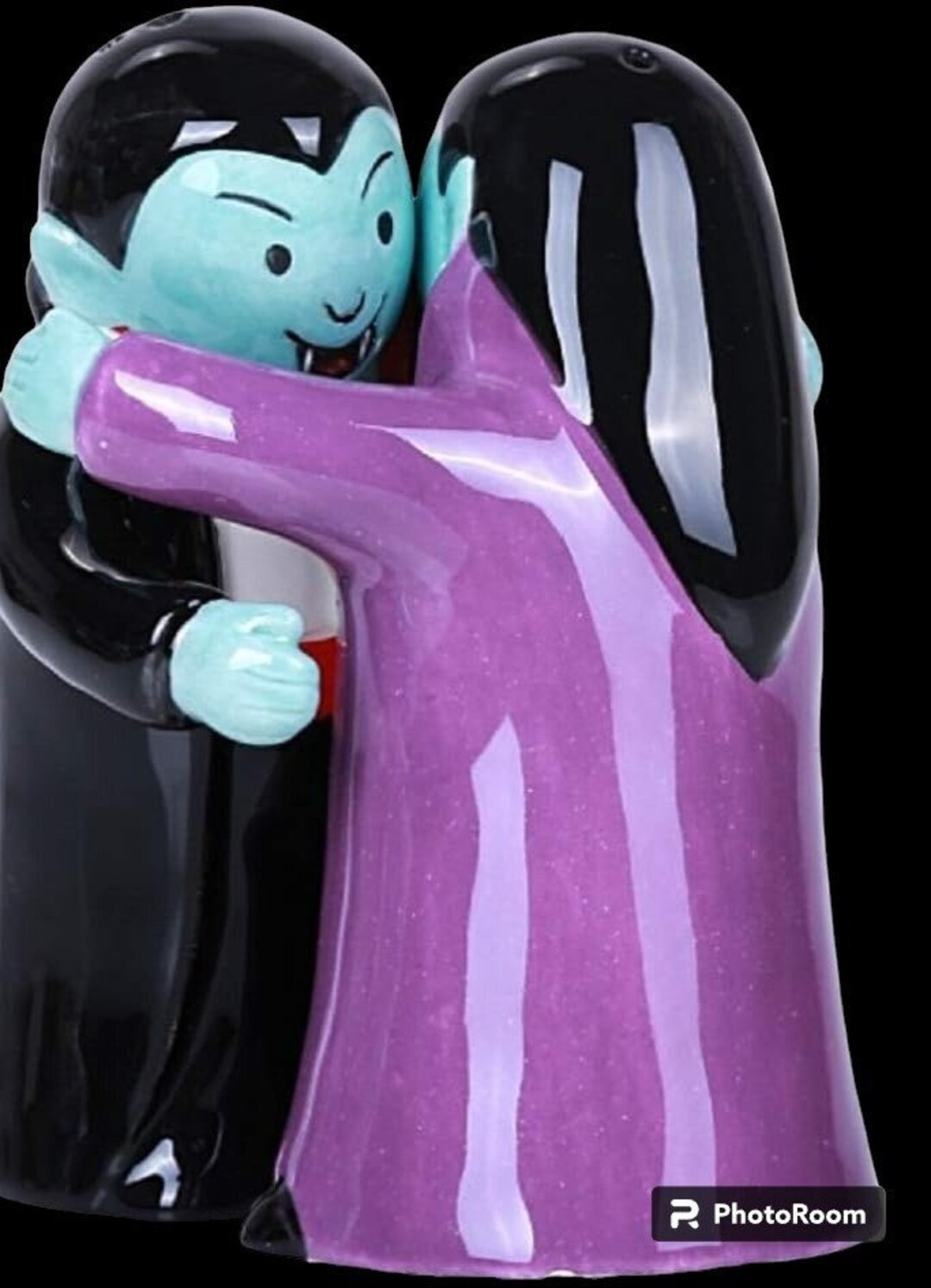 Hugging Vampires Ceramic Salt and Pepper Shakers Etsy