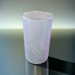 Bling Rhinestone Glass Vase (Multiple Color Options)