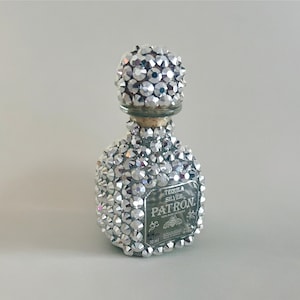 Mini bottiglia patron con strass abbagliato (più colori/dimensioni)