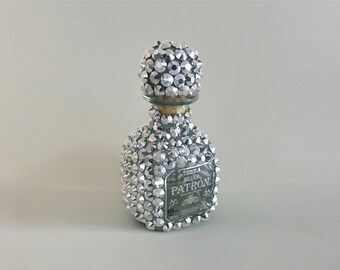 Bedazzled Rhinestone Mini Patron Bottle (Multiple Color/Size Options)