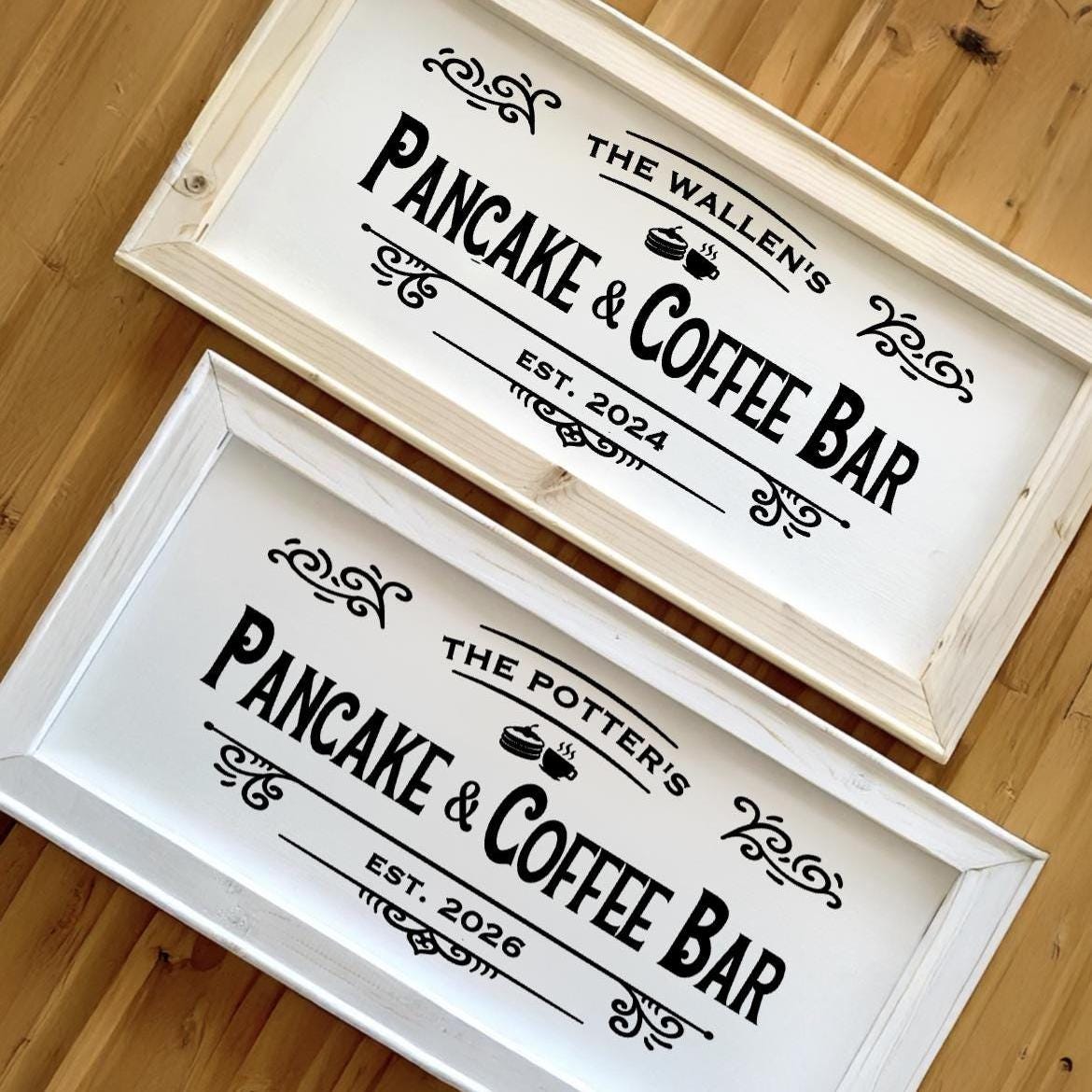 Custom Pancake & Coffee Bar Sign | Coffee Sign Pancake Bar Sign Coffee ...