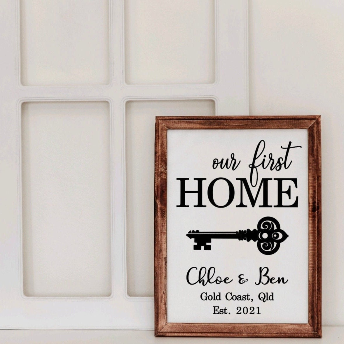 Our First Home Sign Housewarming Personalised Gift New Home Gift ...