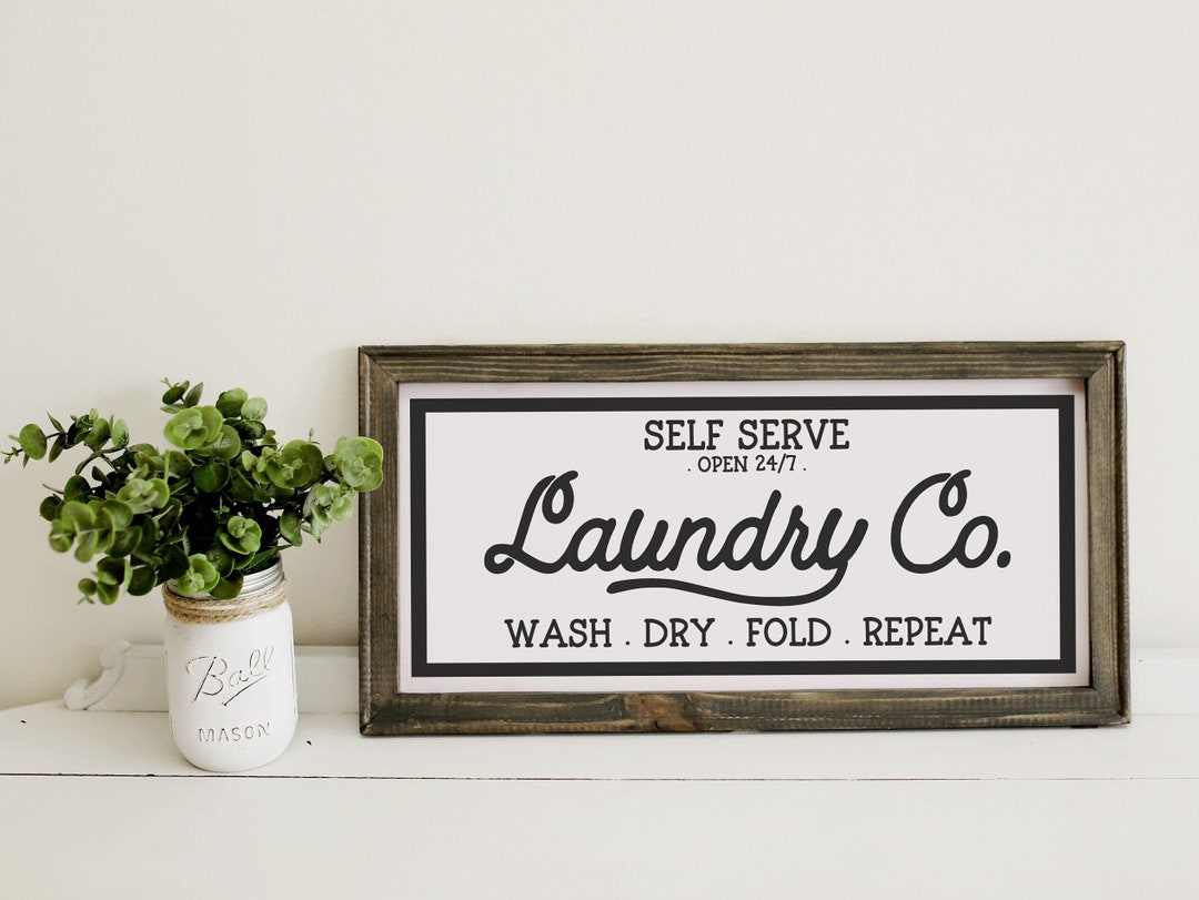 Laundry Room Sign Wash Dry Fold Sign Wash Dry Fold Repeat - Etsy Australia