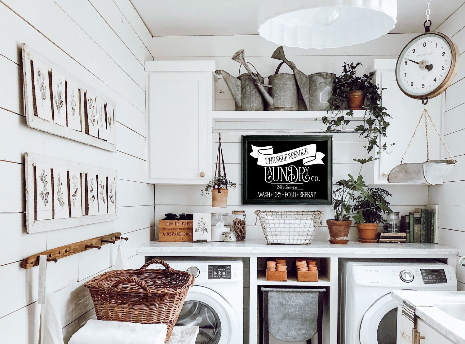 Laundry Room Sign, Laundry Room Decor, Vintage Decor, Laundry Sign ...