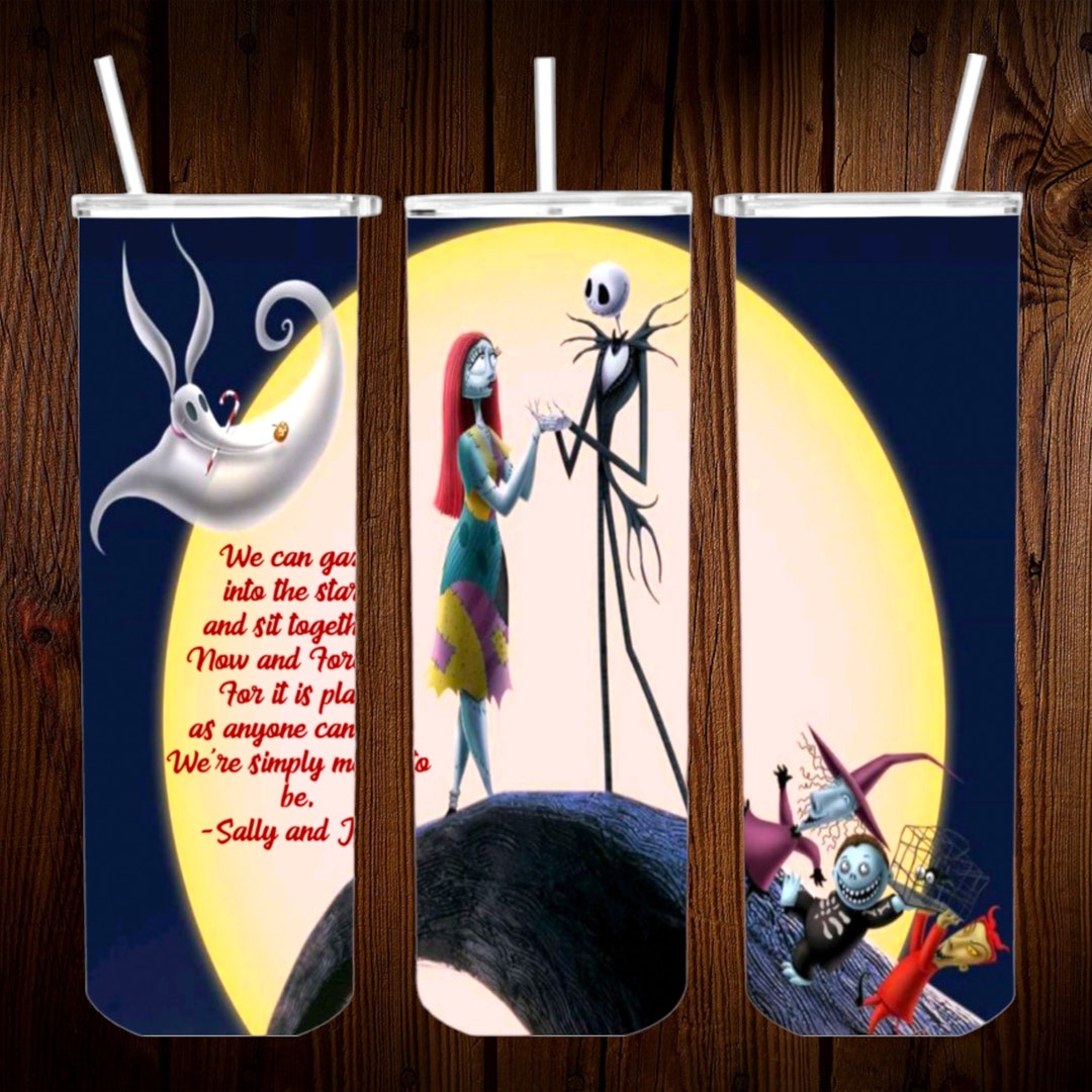 Nightmare Before Christmas Wrap 20 Oz Tumbler PNG Instant Download